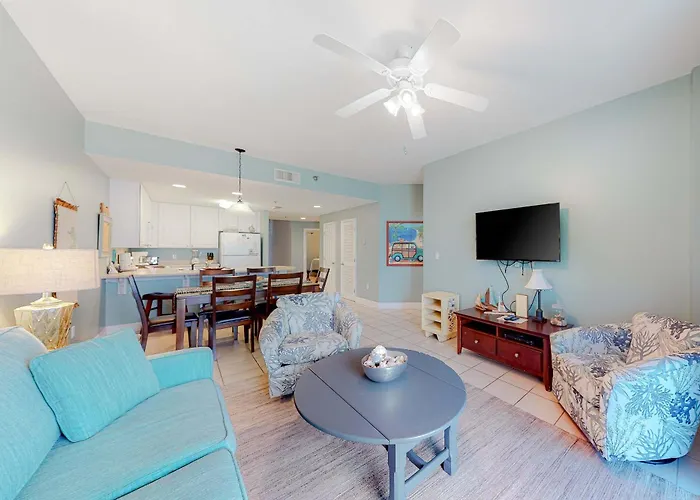 Polished Gulf-front With Balcony Ac Wifi & Shared Pools Hot Tubs Sauna Holiday home *