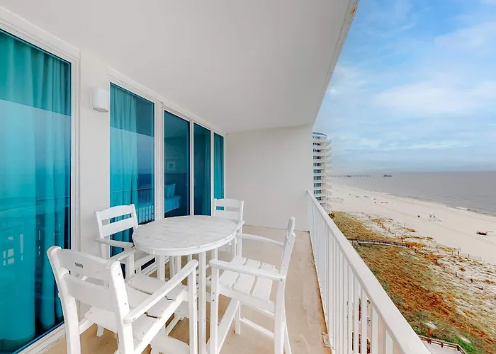 Polished Gulf-front With Balcony Ac Wifi & Shared Pools Hot Tubs Sauna