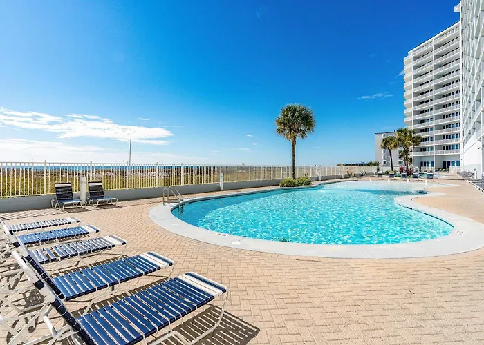 Polished Gulf-front With Balcony Ac Wifi & Shared Pools Hot Tubs Sauna Gulf Shores